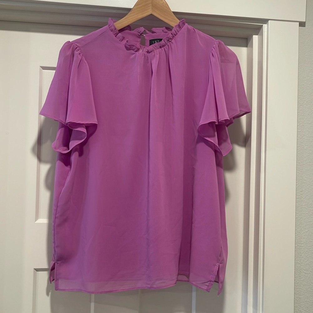 1. State flutter sleeve blouse